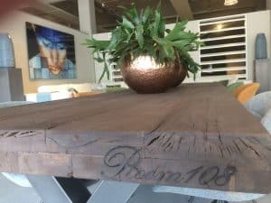 Eettafel met X-poot 180 cm