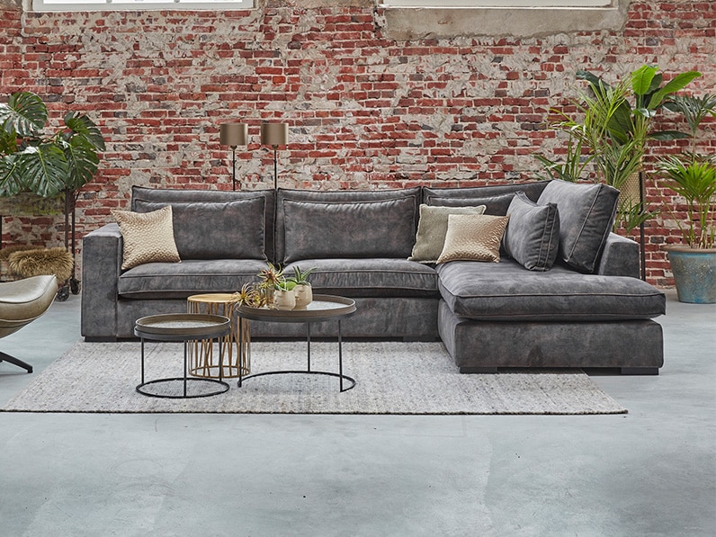 Hoekbank Annabelle Velvet zonder Hocker