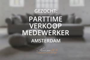 Gezocht: Parttime verkoopmedewerker Amsterdam