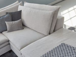 Details Hoekbank Nadine met dubbel