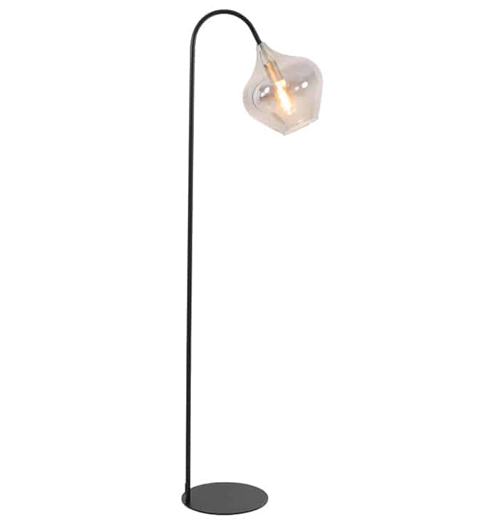 Vloerlamp Riccio Zwart