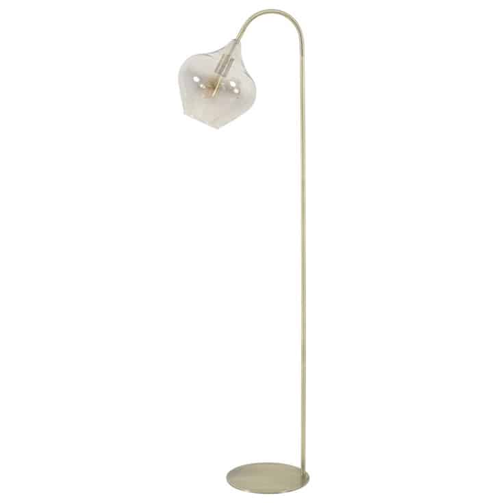 Vloerlamp Riccio goud