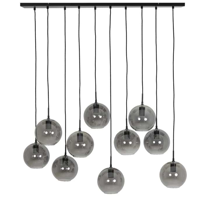 Hanglamp Sulmona Zwart Smoke