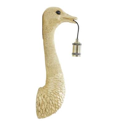 Wandlamp Ostrich goud