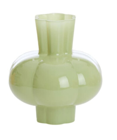 Vaas ?22,5x24 cm KORTOSI glas mint groen