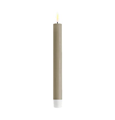 Led dinerkaars zand 2 stuks