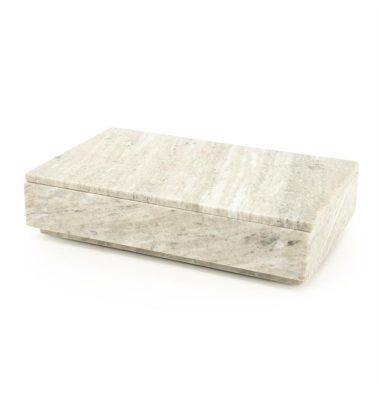 Decoratieve opbergdoos beige