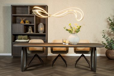 Eettafel Bordeaux houten O-poot
