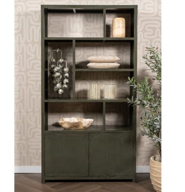 Kast Oriëntaalse Roomdivider hoogglans groen