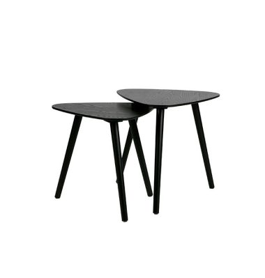 Bijzettafel Nila set Zwart