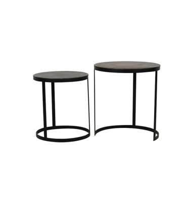 Bijzettafel set Tarente Zwart
