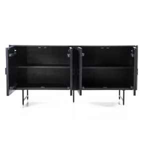 Dressoir Risor 4-drs. – zwart
