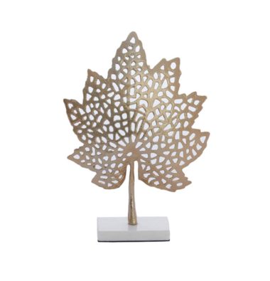 Ornament Leaf Goud Marmer