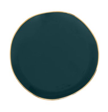 Good Morning Plate blue green