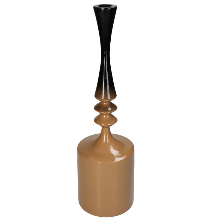 KANDELAAR DIP DYE ZWART BEIGE