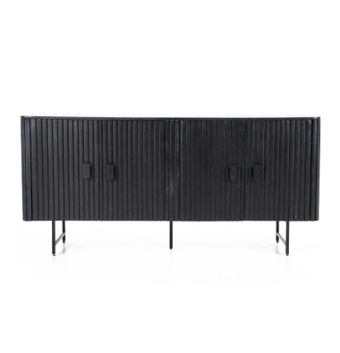 Dressoir Risor 4-drs. - zwart