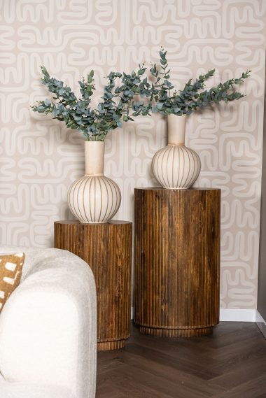 Pillar 60X35X100 Cm Bodien Wood Dark Brown
