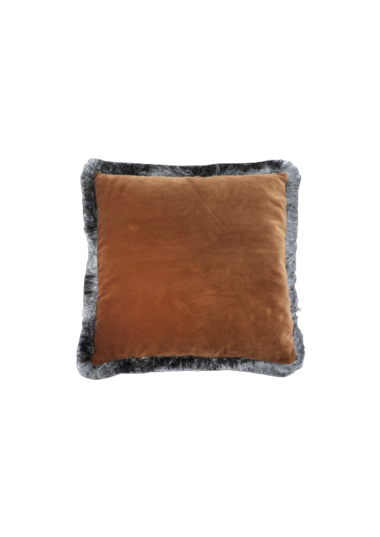 Rosana Sierkussen Camel met Franjes Taupe 50x50 cm