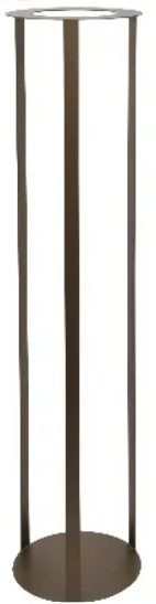 Ronde Open Metallic Bruine Stand 120 cm