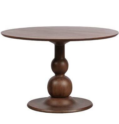 Ronde Eettafel Blanco Mangohout Bruin